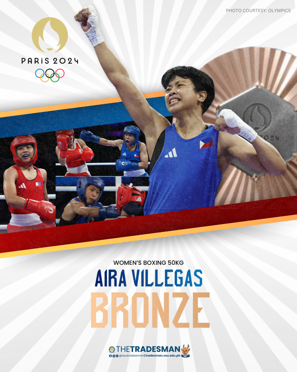 20240807 Villegas settles at bronze, ensnares third PH Olympic medal