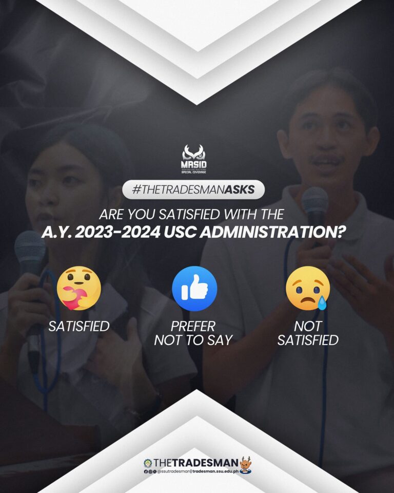 20241008 #TheTradesmanAsks Are you satisfied with the A.Y. 2023-2024 USC Administration