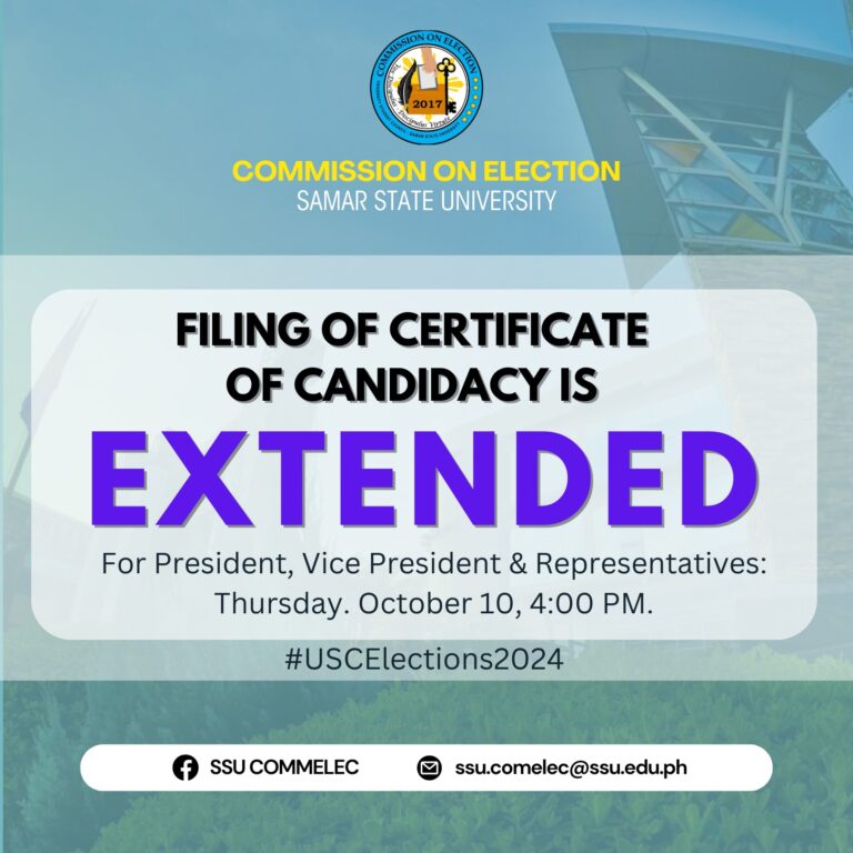 20241010 @SSUCOMELEC Filing COC Extended