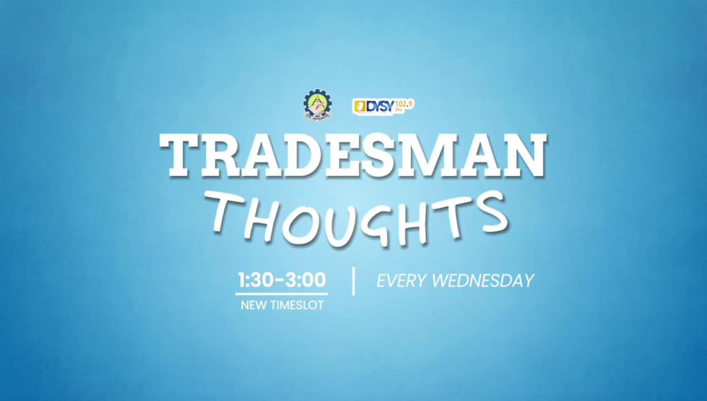 20241105 #TradesmanThoughts New Time Slot