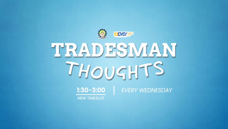 20241105 #TradesmanThoughts New Time Slot