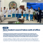 20241115 New student council takes oath of office