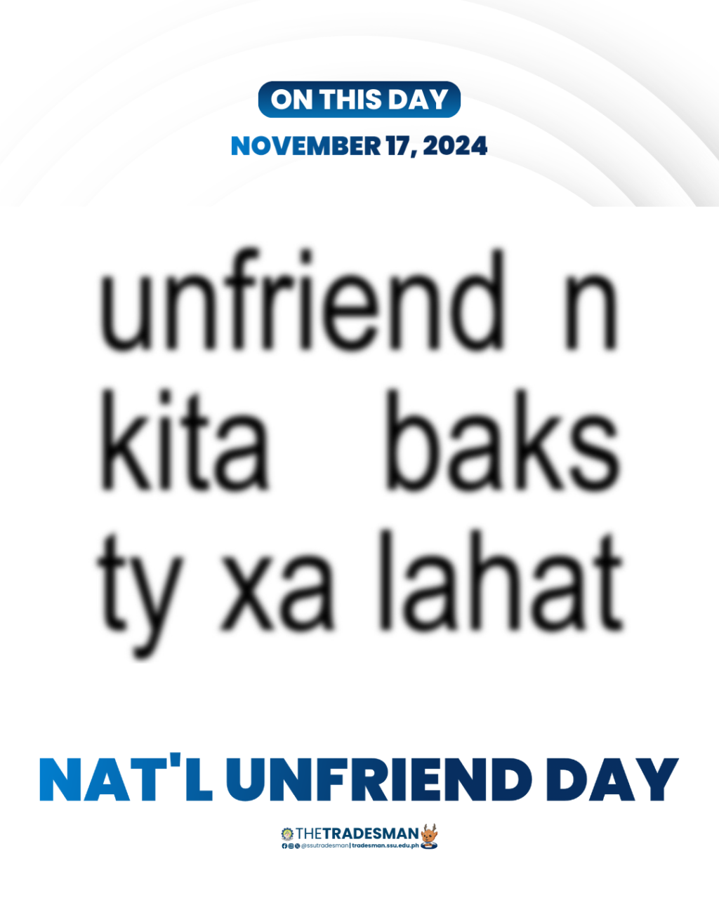 34 National Unfriend Day